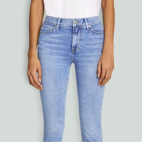 7 FOR ALL MANKIND Roxanne low-rise straight leg Size 28 - Picture 2 of 9